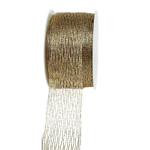 Filet ruban fil d'or renforcé 40mm 15m