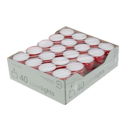 Floristik24 Photophore Colorlights rouge 40pcs