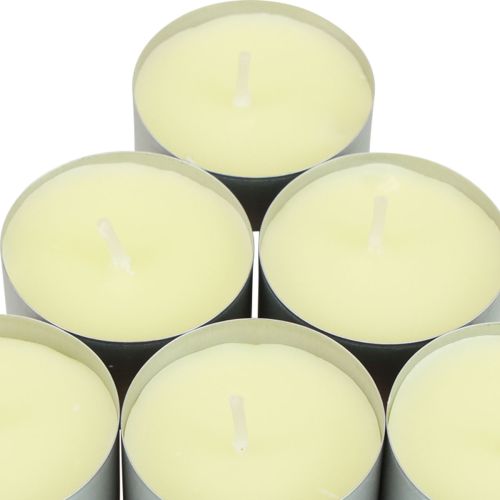 Article Veilleuses bougies chauffe-plat veilleuses aluminium jaune durée de combustion 8 heures 60 heures