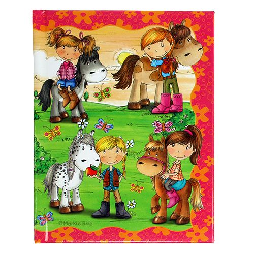 Floristik24 Ordinateur portable Ponyhof pour filles A6 1p