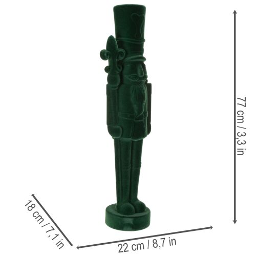 Casse-Noisette en figurine, debout, décoration de Noël, floquée, 77 cm | Floristik24.be