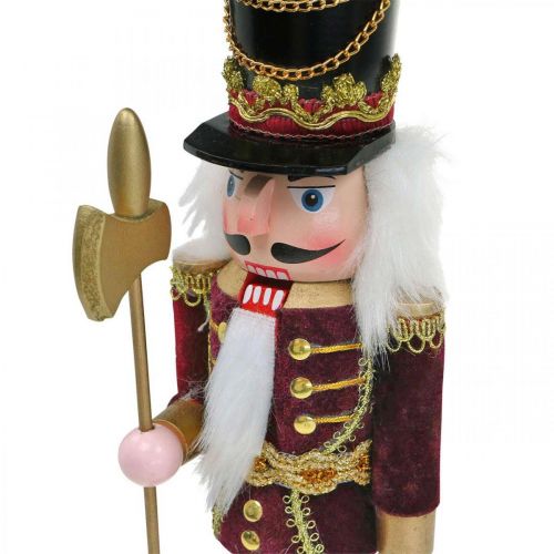 Floristik24 Figurine Casse-Noisette Décoration de Noël bois rouge 8,5 × 7cm H30cm