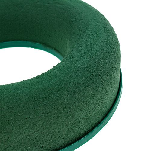 Article Couronne d'anneaux en mousse florale vert H2,5cm Ø17cm 6 pcs