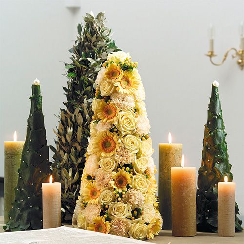 Article Cône en mousse florale vert H60cm Ø18cm 1 pièce