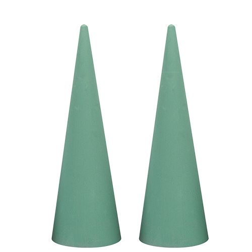 Article Cône de mousse florale mousse florale humide H40cm 2 pcs