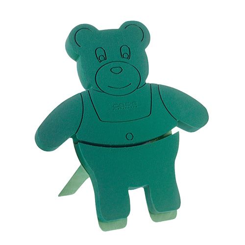 Floristik24 Figurine florale en mousse Teddy avec support 48,5cm x 42cm H5cm 1 pc