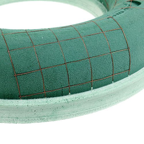 Article Anneau mousse floral couronne verte masse enfichable Ø42cm 2 pcs
