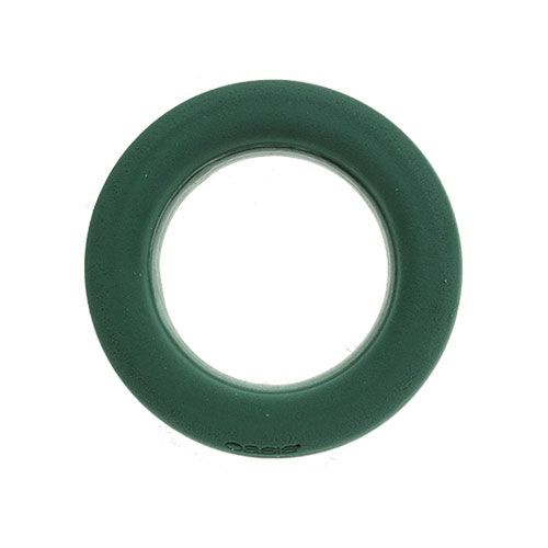 Floristik24 Anneau en mousse florale vert Ø25cm composition de couronne 4 pièces