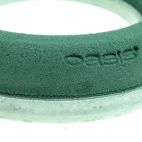 Article Anneau en mousse florale vert Ø25cm composition de couronne 4 pièces