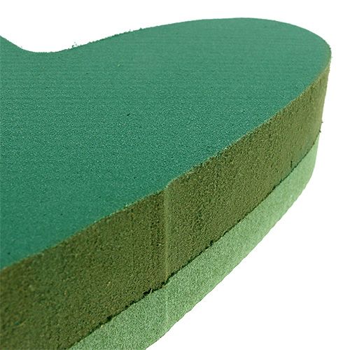 Article Coeur mousse floral vert 24cm x 25cm 2pcs