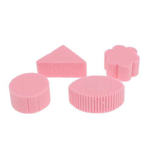 Floristik24 Canapés en mousse florale rose 5cm 45p