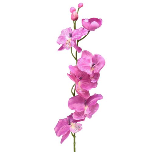 Orchidée Phalaenopsis artificielle 6 fleurs violette 70cm