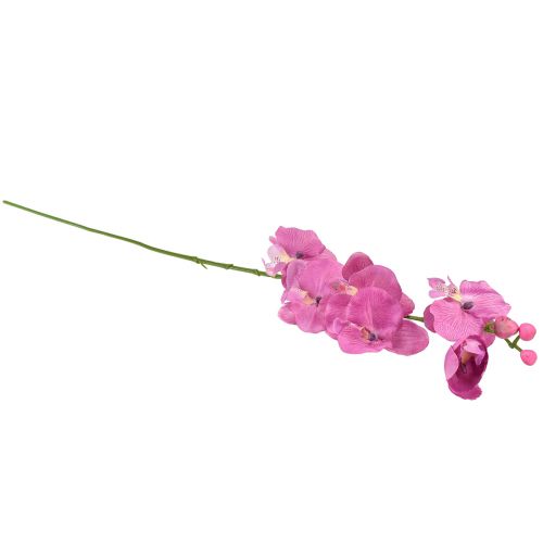 Article Orchidée Phalaenopsis artificielle 6 fleurs violette 70cm