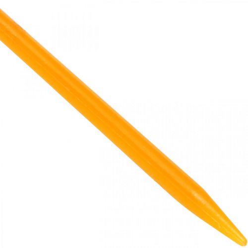 Article Bâton d&#39;orchidée plastique orange treillis orchidées H64cm