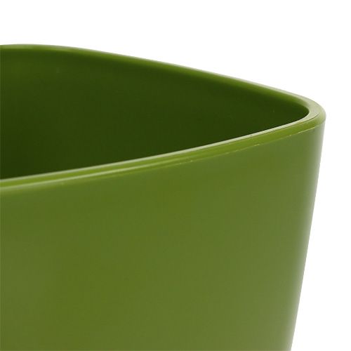 Article Pot à orchidées brillant Ø12,5cm vert olive 1 pièce