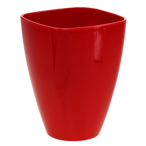 Floristik24 Pot à orchidées brillant Ø12,5cm rouge, 1 pièce