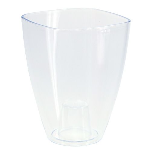 Floristik24 Pot à orchidées brillant Ø12,5cm transparent 1 pièce