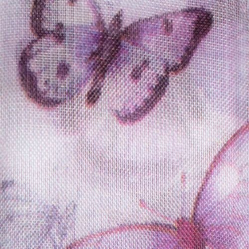 Article Ruban d'organza, ruban de mousseline, papillons, violet, 40 mm, 18 m