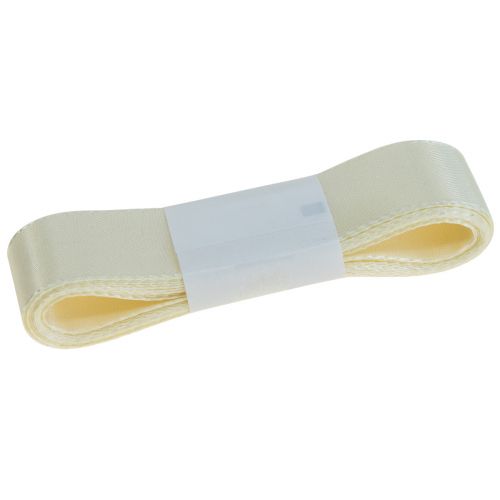 Floristik24 Ruban déco ruban cadeau crème ruban selvedge 25mm 3m
