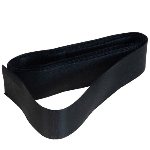 Floristik24 Ruban déco ruban cadeau ruban noir lisière 25mm 3m