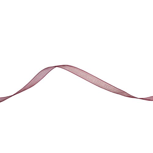 Ruban Organza Ruban Nylon Bordeaux 6mm 50m