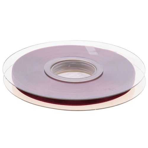 Floristik24 Ruban Organza Ruban Nylon Bordeaux 6mm 50m