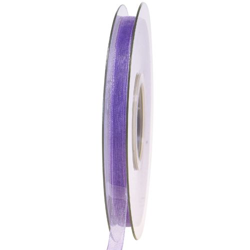Floristik24 Ruban organza ruban cadeau ruban violet lisière 6mm 50m