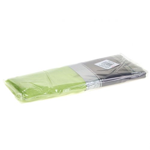 Floristik24 Tissu de décoration organza vert 150cm x 300cm