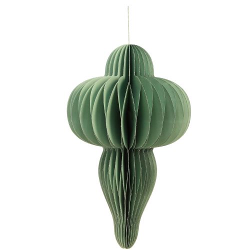 Article Décorations de Noël en papier ornement menthe H40cm 2 pcs