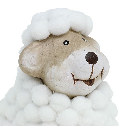 Article Décoration de Pâques mouton décoratif 7,5cm blanc-gris 1p