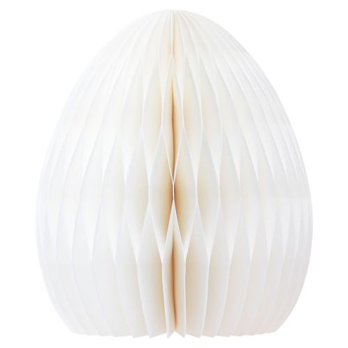 Floristik24 Oeuf en nid d'abeille en papier de décoration de Pâques pour placer la crème en nid d'abeille H30cm