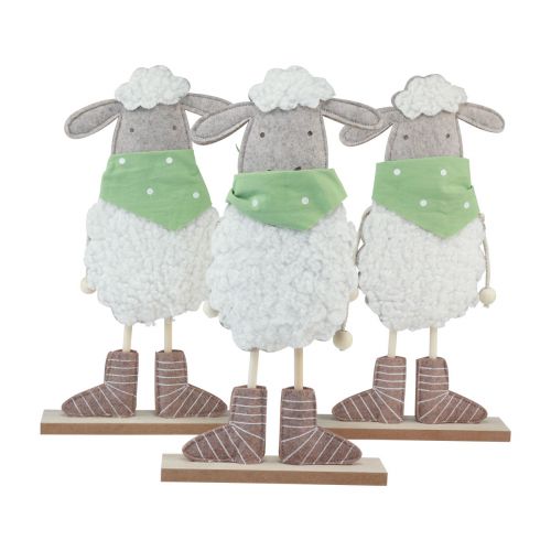 Décoration de Pâques décoration de table mouton figurines de décoration de Pâques 37cm 3pcs