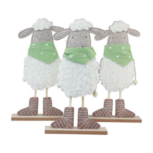 Floristik24 Décoration de Pâques moutons Déco de table 37cm 3 pcs