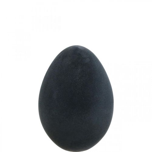 Article Oeuf de Pâques en plastique décoration oeuf noir floqué 25cm