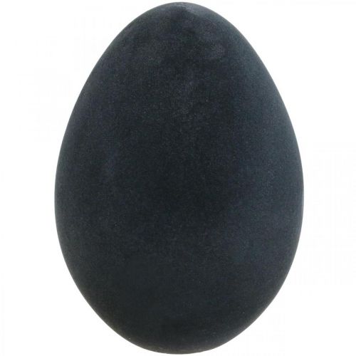 Oeuf de Pâques oeuf noir en plastique décoration de Pâques floqué 40cm