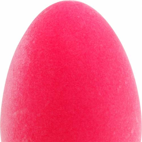 Floristik24 Oeuf de Pâques rose H25cm oeuf floqué décoration de Pâques décoration oeuf