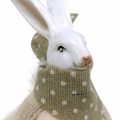 Floristik24 Lapin de Pâques Bordure Siège Lapin 20cm Figurine Pâques Décoration de Pâques 4pcs