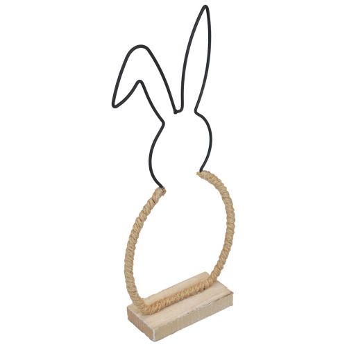 Floristik24 Décoration de table lapin de Pâques fil de Pâques décoration bohème lapin 32cm