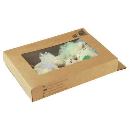 Article Lapin de Pâques décoration lapin fille en peluche 12cm 5 pcs
