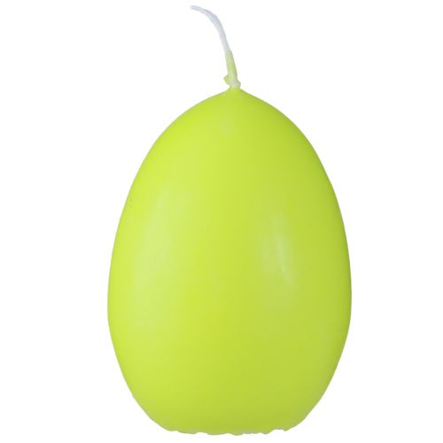 Article Bougies de Pâques bougies œuf vert orange blanc H6cm Ø2.5cm 30pcs