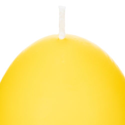 Article Bougie en forme d'œuf de Pâques pour décorer votre salon, un accessoire attrayant et idéal pour Pâques, 9 cm de diamètre, 20 cm de hauteur, lot de 6.