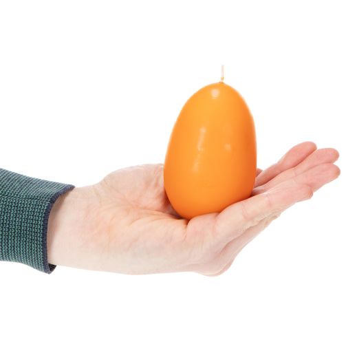 Article Bougie en forme d'œuf pour la décoration de Pâques, ambiance pascale parfaite à la maison, 9 cm, 20 cm de hauteur, lot de 6