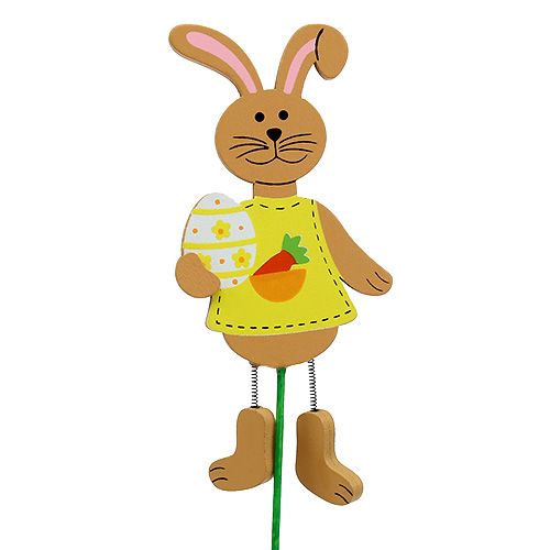 Article Bouchon de Pâques lapin avec oeuf 12cm L29cm 15pcs