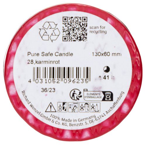 Article Bougie pilier PURE en cire naturelle pour une ambiance chaleureuse 13 cm