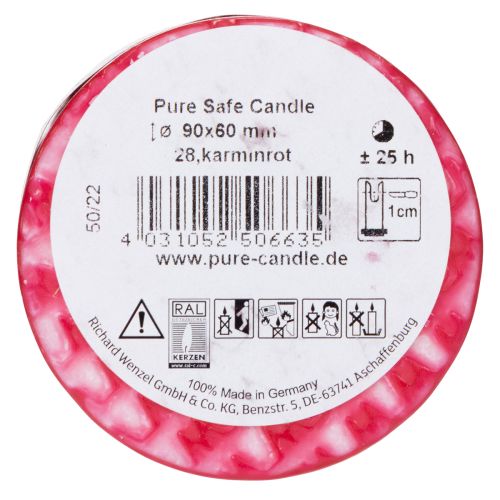 Article Bougie pilier PURE, bougie en cire naturelle pour une ambiance chaleureuse à la maison, 9 cm
