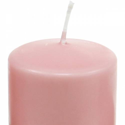 Article Bougie pilier PURE 130/60 bougie décorative cire naturelle rose