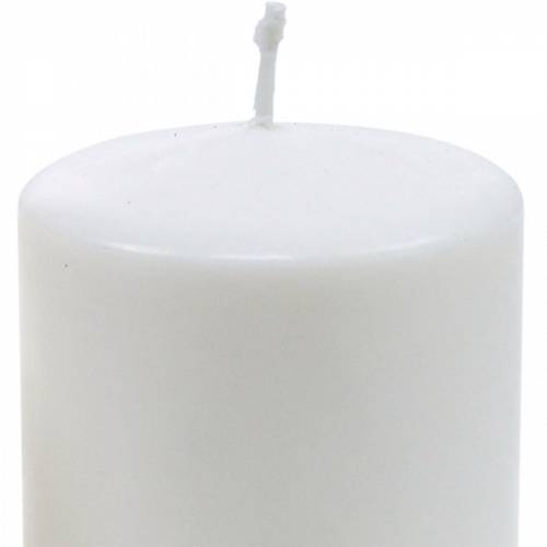 Floristik24 Bougie pilier PURE 130/70 bougie en cire naturelle avec décoration bougie en cire de colza