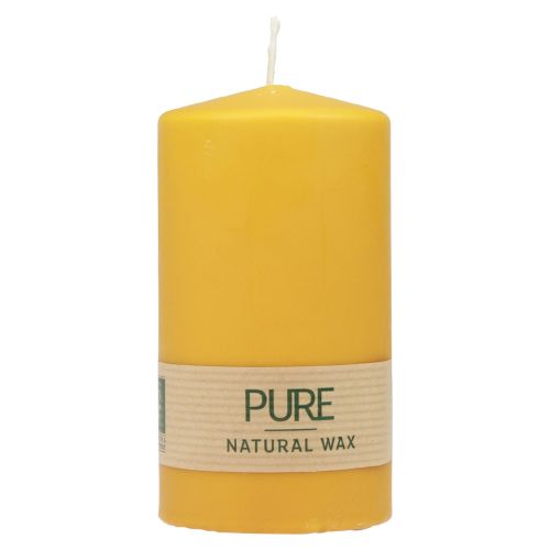 Article Bougie pilier PURE bougies Wenzel miel jaune 130/70mm