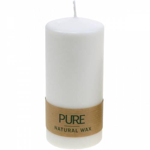 Bougie pilier pure 130/60 bougie en cire naturelle durable stéarine et colza