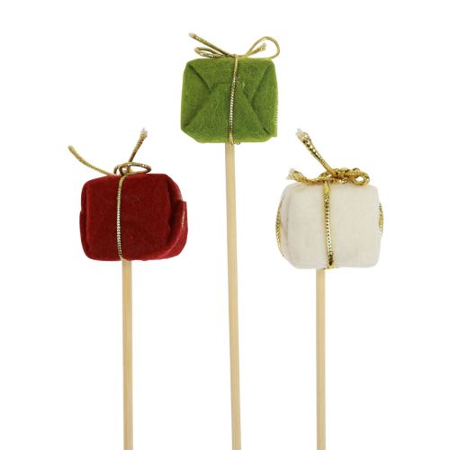 Article Bouchon de fleur Noël Paquet de Noël 2,5 cm 15pcs